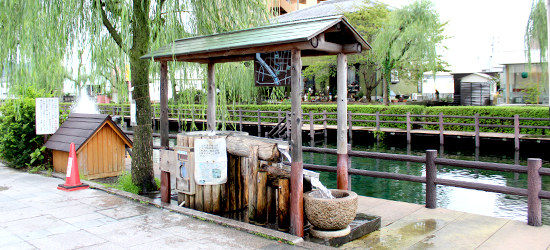 Tasting Water from Uchinuki (Flowing Wells)
